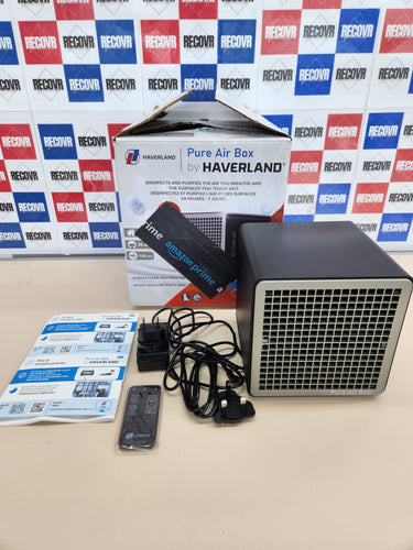 Purificador Desinfectador de Aire y Superficies PCO | Eficacia 99,99% | Desinfecta el Aire y Las estancias | Luz UV + Ionizador + OZONO de Baja Concentración | Ultra-CompactoHAVERLAND PUREAIRBOX -